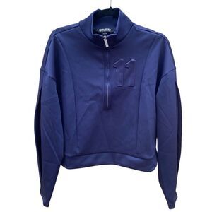 NWT New EleVen Venus Williams Navy Blue Be an 11 Pullover/Sweatshirt M